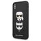 Karl Lagerfeld Saffiano Karl&amp;Choupette Head case for iPhone X/XS - black - Uncategorized Cases (2) - Cases - Techbox
