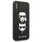 Karl Lagerfeld Saffiano Karl&amp;Choupette Head case for iPhone X/XS - black - Uncategorized Cases (2) - Cases - Techbox