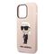 Karl Lagerfeld Silicone Ikonik MagSafe case for iPhone 14 Pro Max - pink | Techbox