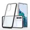 Clear 3in1 case for Samsung Galaxy S23+ silicone cover with frame black | Techbox