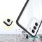 Clear 3in1 case for Samsung Galaxy S23+ silicone cover with frame black | Techbox