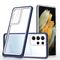 Clear 3in1 case for Samsung Galaxy S23 Ultra silicone cover with frame blue | Techbox
