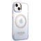 Guess GUHMP14SHTCMU iPhone 14 6.1" purple/purple hard case Gold Outline Translucent MagSafe | Techbox