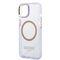 Guess GUHMP14SHTCMU iPhone 14 6.1" purple/purple hard case Gold Outline Translucent MagSafe | Techbox