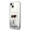 Karl Lagerfeld KLHCP14MLNKHCH iPhone 14 Plus 6.7" silver/silver hardcase Glitter Karl Head - Apple Cases - Cases - Techbox