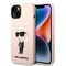 Karl Lagerfeld KLHCP14MSNIKBCP iPhone 14 Plus 6.7" hardcase pink/pink Silicone Ikonik - Apple Cases - Cases - Techbox
