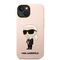 Karl Lagerfeld KLHCP14MSNIKBCP iPhone 14 Plus 6.7" hardcase pink/pink Silicone Ikonik - Apple Cases - Cases - Techbox
