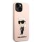 Karl Lagerfeld KLHCP14MSNIKBCP iPhone 14 Plus 6.7" hardcase pink/pink Silicone Ikonik - Apple Cases - Cases - Techbox