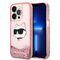 Karl Lagerfeld KLHCP14XLNCHCP iPhone 14 Pro Max 6.7" pink/pink hardcase Glitter Choupette Head | Techbox