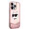 Karl Lagerfeld KLHCP14XLNCHCP iPhone 14 Pro Max 6.7" pink/pink hardcase Glitter Choupette Head | Techbox