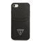 Guess GUHCI8PSATPK iPhone 7/8 SE 2020 / SE 2022 hardcase black/black hardcase Saffiano Triangle Logo Cardslot - Uncategorized Cases (2) - Cases - Techbox