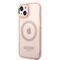 Guess GUHMP14SHTCMP iPhone 14 6.1" pink/pink hard case Gold Outline Translucent MagSafe - Apple Cases - Cases - Techbox