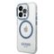 Guess GUHMP14XHTRMB iPhone 14 Pro Max 6.7" blue/blue hard case Metal Outline Magsafe - Apple Cases - Cases - Techbox