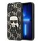 Karl Lagerfeld KLHCP13SPMNIKBK iPhone 13 mini 5.4" hardcase black/black Monogram Ikonik Patch | Techbox
