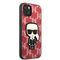 Karl Lagerfeld KLHCP13SPMNIKPI iPhone 13 mini 5.4" hardcase red/red Monogram Ikonik Patch | Techbox