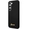 Guess GUHCS23MSLSMK S23+ S916 black/black hardcase Silicone Vintage Gold Logo | Techbox