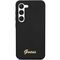 Guess GUHCS23MSLSMK S23+ S916 black/black hardcase Silicone Vintage Gold Logo | Techbox