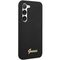 Guess GUHCS23MSLSMK S23+ S916 black/black hardcase Silicone Vintage Gold Logo | Techbox