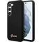 Guess GUHCS23SSLSMK S23 S911 black/black hardcase Silicone Vintage Gold Logo - Samsung Cases - Cases - Techbox