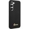 Guess GUHCS23SSLSMK S23 S911 black/black hardcase Silicone Vintage Gold Logo - Samsung Cases - Cases - Techbox