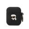 Karl Lagerfeld KLA2RUNIKK AirPods 1/2 cover black/black Silicone Karl Head 3D - Smartphone Accessories - Cables & Accessories - Techbox