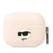 Karl Lagerfeld KLAPRUNCHP AirPods Pro cover pink/pink Silicone Choupette Head 3D - Smartphone Accessories - Cables & Accessories - Techbox