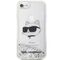 Karl Lagerfeld KLHCI8LNHCCS iPhone 7/8/ SE 2020/2022 silver/silver hardcase Glitter Choupette Head | Techbox