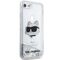Karl Lagerfeld KLHCI8LNHCCS iPhone 7/8/ SE 2020/2022 silver/silver hardcase Glitter Choupette Head | Techbox