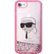 Karl Lagerfeld KLHCI8LNKHCP iPhone 7/8/ SE 2020/2022 pink/pink hardcase Glitter Karl Head - Uncategorized Cases (2) - Cases - Techbox