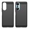 Carbon Case case for Infinix Hot 20S flexible silicone carbon cover black | Techbox