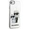 Karl Lagerfeld KLHCI8HNKCTGT iPhone 7/8/ SE 2020 / SE 2022 transparent hardcase Gliter Karl&amp;Choupette | Techbox