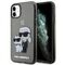 Karl Lagerfeld KLHCN61HNKCTGK iPhone 11 / Xr 6.1" black/black hardcase Gliter Karl&amp;Choupette | Techbox