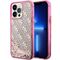 Guess GUHCP14XLC4PSGP iPhone 14 Pro Max 6.7" pink/pink hardcase Liquid Glitter 4G Transculent - Apple Cases - Cases - Techbox