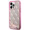 Guess GUHCP14XLC4PSGP iPhone 14 Pro Max 6.7" pink/pink hardcase Liquid Glitter 4G Transculent - Apple Cases - Cases - Techbox