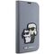 Karl Lagerfeld KLBKP14XSANKCPG iPhone 14 Pro Max 6.7" bookcase silver/silver Saffiano Karl &amp; Choupette | Techbox