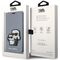 Karl Lagerfeld KLBKP14XSANKCPG iPhone 14 Pro Max 6.7" bookcase silver/silver Saffiano Karl &amp; Choupette | Techbox