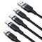 Joyroom Multi-Use Series S-A18 4in1 USB-A - USB-C / Lightning / Lightning / micro USB cable 1.2m - black | Techbox