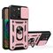 Hybrid Armor Camshield case with stand and camera cover for iPhone 15 Pro - pink - Apple Cases - Cases - Techbox