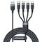 Joyroom Multi-Use Series S-A18 4in1 USB-A - USB-C / USB-C / Lightning / micro USB cable 1.2m - black | Techbox