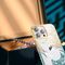 Luxury iPhone 14 Plus Case with Kingxbar Phoenix Crystals - Gold and Blue | Techbox