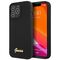 Guess GUHCP13XLSLMGBK iPhone 13 Pro Max 6.7" black/black hardcase Silicone Script Gold Logo | Techbox