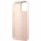 Guess GUHCP13XLSLMGLP iPhone 13 Pro Max 6.7" light pink/light pink hardcase Silicone Script Gold Logo | Techbox