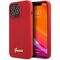 Guess GUHCP13XLSLMGRE iPhone 13 Pro Max 6.7" red/burgundy hard case Silicone Vintage Gold Logo - Apple Cases - Cases - Techbox
