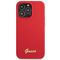 Guess GUHCP13XLSLMGRE iPhone 13 Pro Max 6.7" red/burgundy hard case Silicone Vintage Gold Logo - Apple Cases - Cases - Techbox