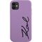 Karl Lagerfeld KLHCN61SKSVGU iPhone 11 / Xr 6.1" purple/purple hardcase Silicone Signature | Techbox