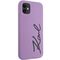 Karl Lagerfeld KLHCN61SKSVGU iPhone 11 / Xr 6.1" purple/purple hardcase Silicone Signature | Techbox