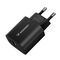 Wozinsky WGWCB USB-A USB-C 20W Wall Charger - Black - Travel Chargers - Smartphone Chargers - Techbox