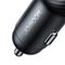 Joyroom JR-CCD03 3.4A car charger with 3x USB-A display - black | Techbox
