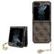 Guess 4G Charms Collection case for Samsung Galaxy Z Flip 5 - brown | Techbox