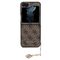 Guess 4G Charms Collection case for Samsung Galaxy Z Flip 5 - brown | Techbox